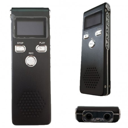 Foto di Registratore Vocale 8gb Digital Voice Recorder Professionale - OEM