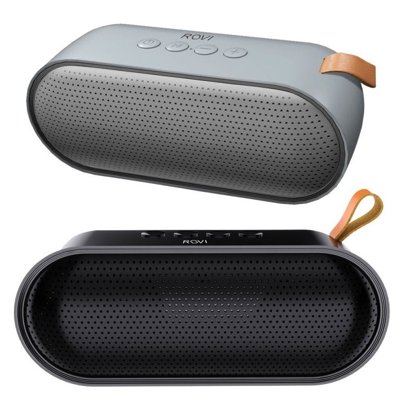 Immagine prodotto ROVI Speaker Wireless 3W RS01 Cassa Bluetooth Con Batteria 1200mAh | Nero e Silver