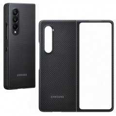 Photo of Samsung ARAMID Aramid Fiber Case Cover for Galaxy Fold3 5G |&nbsp;Black - Samsung