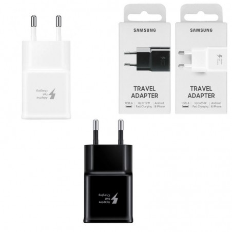 Discover Samsung Battery Charger 15W Fast Charge EP-TA20E Travel Adapter Black and White |&nbsp;Blister details