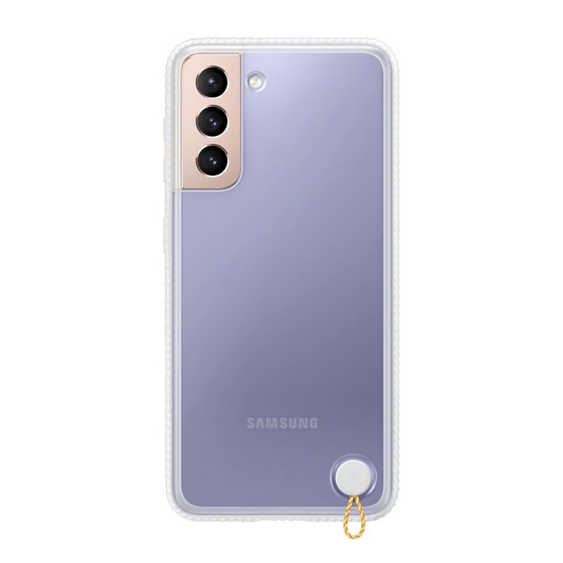 Samsung Clear Protective Cover EF-GG991CWEG Case For Galaxy S21 5G | White Samsung Clear Protective Cover EF-GG991CWEG Case For Galaxy S21 5G | White
