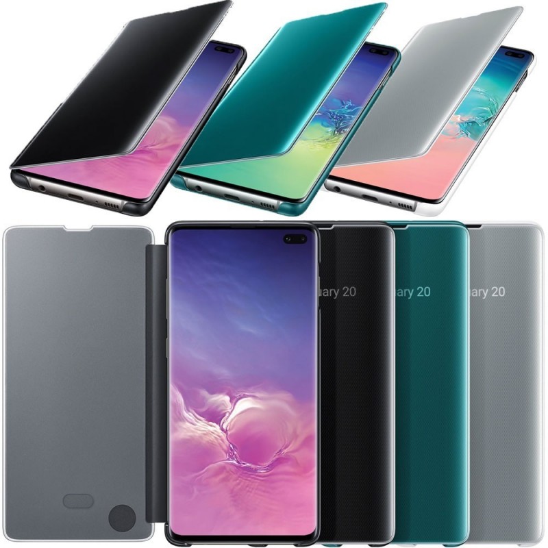 Samsung Clear View Cover EF-ZG975C For Galaxy S10+