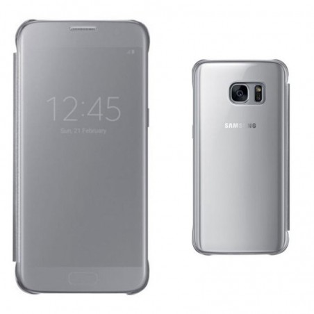 Compra Samsung Clear View EF-ZG930CS per Galaxy S7 G930F Silver online