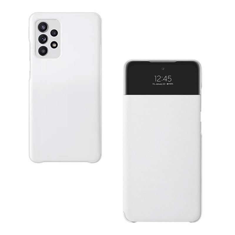 Samsung S View Wallet Cover EF-EA525P For Galaxy A52 A525F - A52 5G A526 | Black and White Samsung S View Wallet Cover EF-EA525P For Galaxy A52 A525F - A52 5G A526 | Black and White