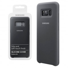 Discover Samsung SilIcone Cover EF-PG955TS for Galaxy S8 + Silver / Gray details