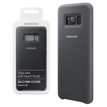 Foto di Samsung SilIcone Cover EF-PG955TS Per Galaxy S8+ Silver/Grey - Samsung