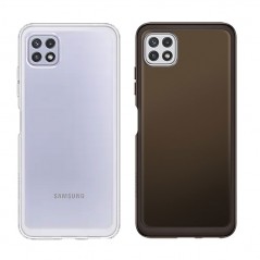 Photo of Samsung Soft Clear Cover EF-QA226T for Galaxy A22 5G SM-A226 |&nbsp;Black and Transparent - Samsung