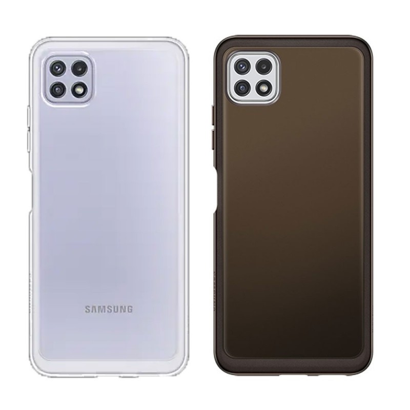 Photo of Samsung Soft Clear Cover EF-QA226T for Galaxy A22 5G SM-A226 |&nbsp;Black and Transparent - Samsung