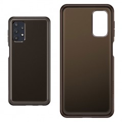 Samsung Soft Clear Cover EF-QA326T Per Galaxy A32 5G A326B | Nero - Trasparente