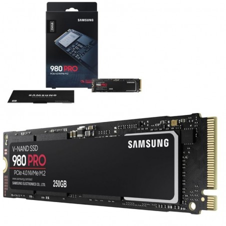 Scopri Samsung SSD 980 PRO Memoria da 250GB NVMe M.2 PCIe 4.0 in dettaglio