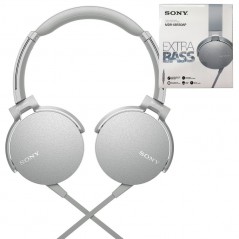 Scopri Sony Cuffia Chiusa MDRXB550AP con Microfono e Comandi Extra Bass Bianco in dettaglio
