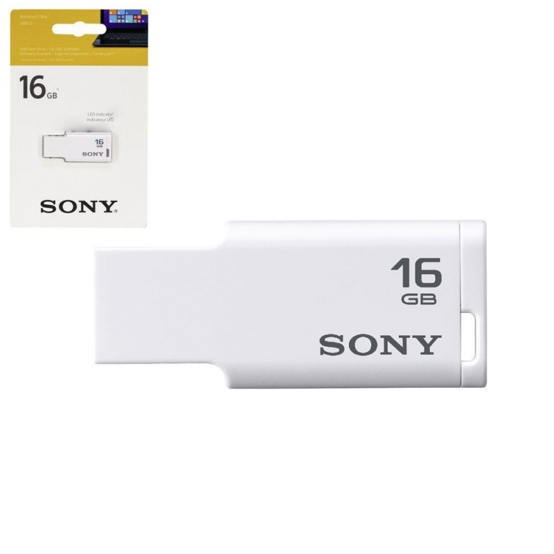 Sony Mini Flash Pen USB 2.0 Style 16GB White
