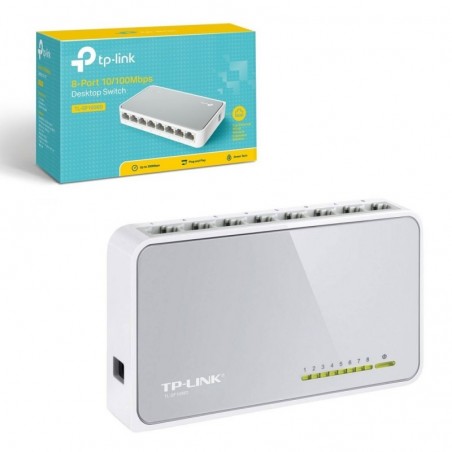 Discover TP-Link Switch 8 Ports 10 / 100M TL-SF1008D details