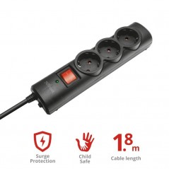 Scopri Trust Surge Guard 3 porte Protezione da Sovratensione in dettaglio