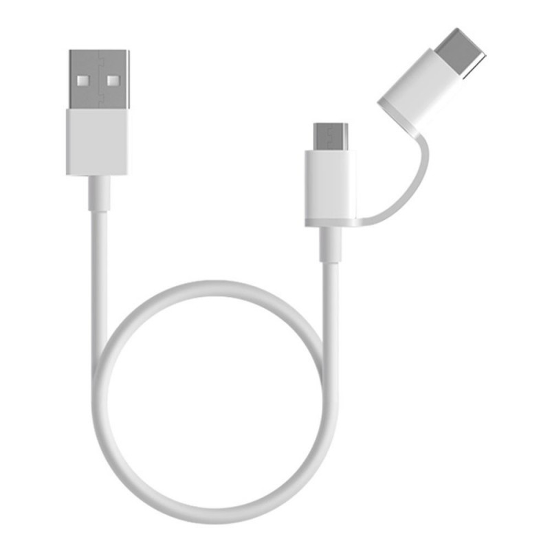 Xiaomi 2-in-1 Micro-USB and Type-C Data Cable, 1m