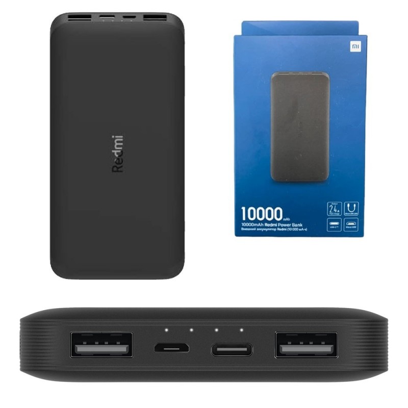 Xiaomi Power Bank Redmi 10000mah MicroUsb VXN4305GL Black