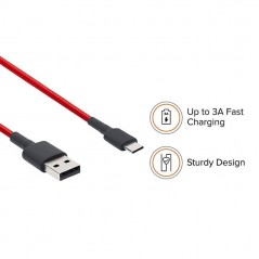 Buy Xiaomi Original Type-C 3.0 SJX10ZM Charging Cable 1m Red online