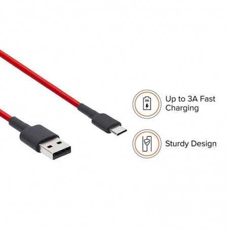 Buy Xiaomi Original Type-C 3.0 SJX10ZM Charging Cable 1m Red online