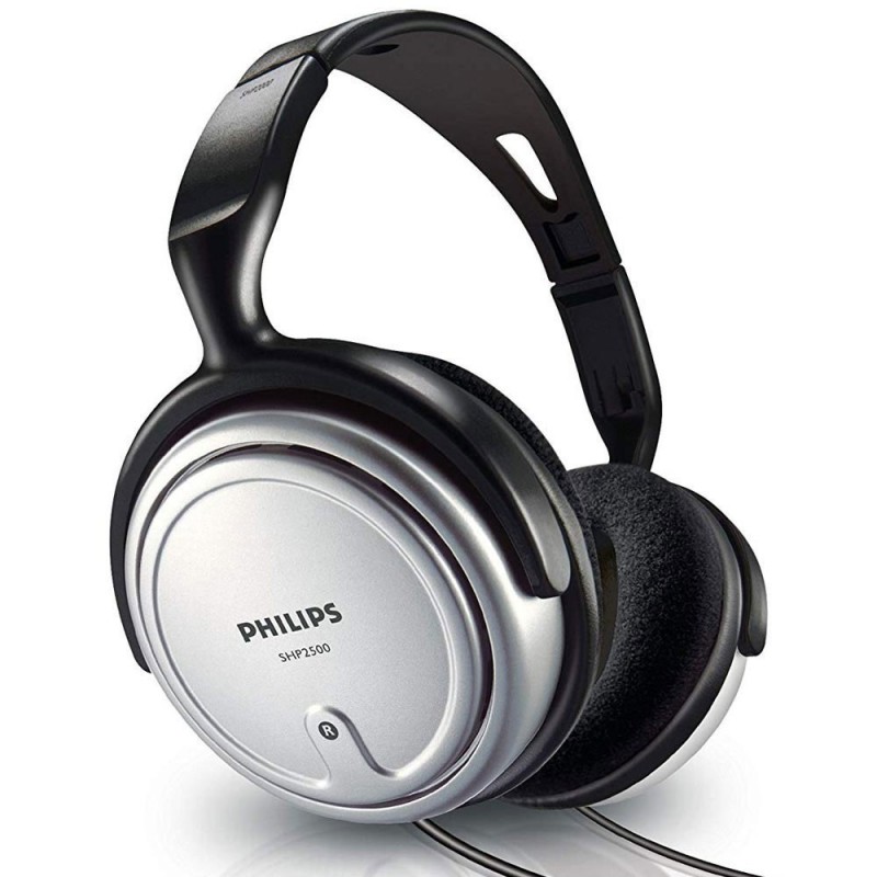 Philips Over-Ear Stereo Headphones for TV with Cable, Black
