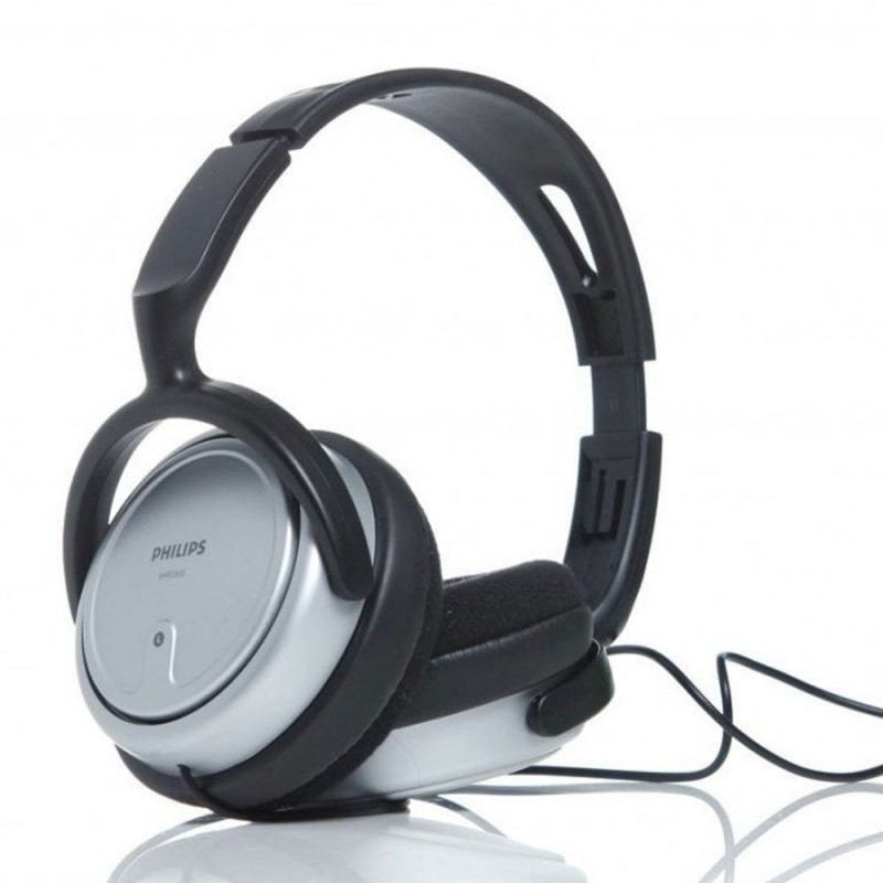 Philips Over-Ear Stereo Headphones for TV with Cable, Black