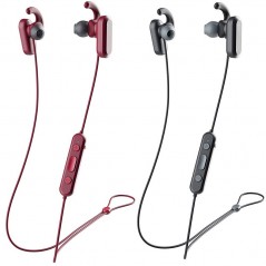 Foto di Skullcandy Auricolari IN-EAR Bluetooth S2NQW Cuffie Magnetiche Wireless | Nero e Rosso - Skullcandy