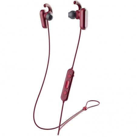 Skullcandy S2NQW Magnetic Wireless Bluetooth In-Ear Headphones | Black and Red
