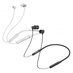 Buy LENOVO Neckband Earphone HE05 Auricolare Bluetooth 5.0 IPX5 con Archetto | Bianco - Nero online