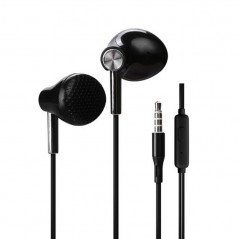 ROVI Horizon TC-16 3.5mm Jack Headphones with Remote Control | Black - White