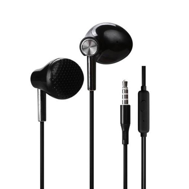 ROVI Horizon TC-16 3.5mm Jack Headphones with Remote Control | Black - White