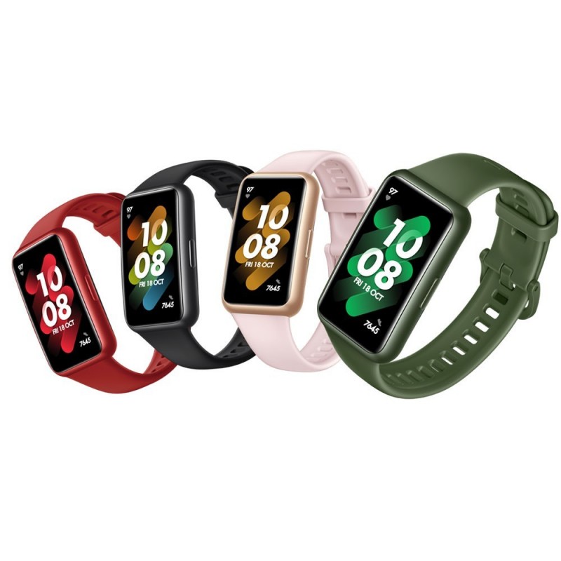 Foto di Huawei Band 7 Smart Band Fitness Tracker | Graphite Black - Nebula Pink - Wilderness Green - Huawei