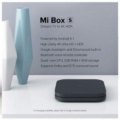 Discover Xiaomi Mi Box S 4k Ultra HD Set-Top details