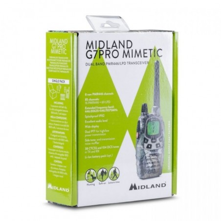 MIDLAND G7 PRO RADIO RICETRASMITTENTE PORTATILE WALKIE TALKIE LPD PMR