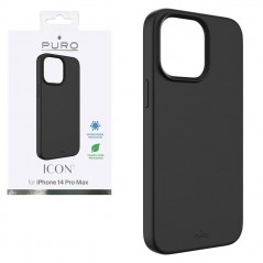 Photo of Puro Icon Cover Custodia in Silicone Liquido Con Interno in Microfibra Per iPhone 14 Pro Max - Puro