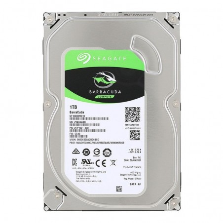Seagate Barracuda Internal Hard Drive 3.5" 1TB S-ATA III Cache 64MB 6GB/S