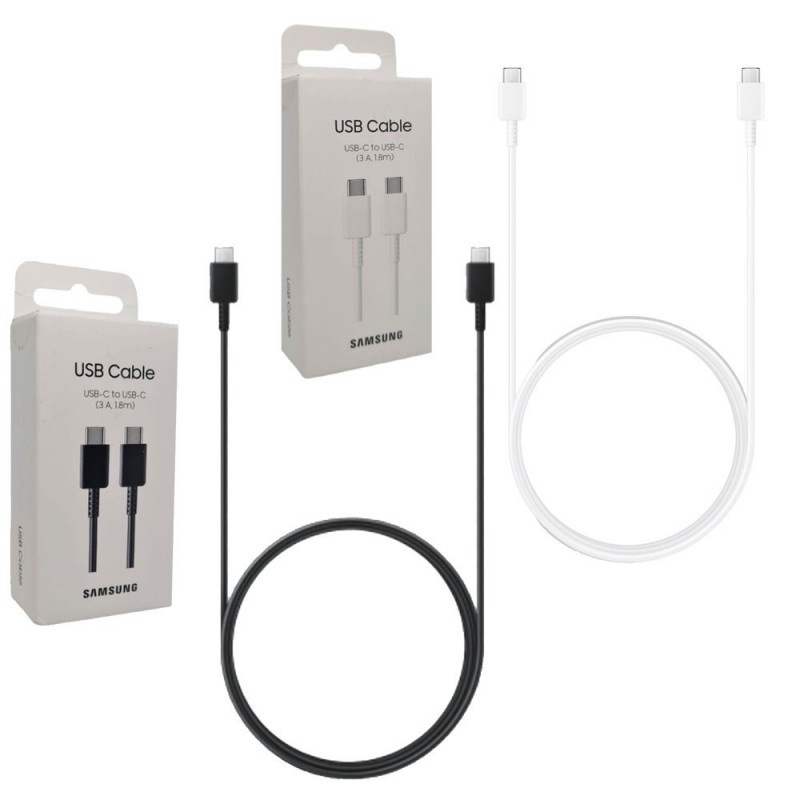 Foto di CLONE Samsung Cavo di Ricarica Fast Charging 3A EP-DX310 da USB-C a USB-C 1.8m - Samsung