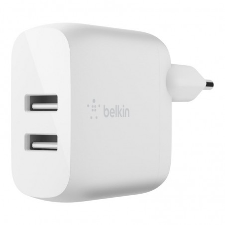 Discover Belkin Dual 24W BOOST CHARGE USB-A Wall Charger details