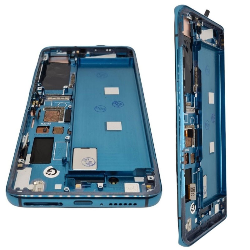 Display LCD PARI ORIGINALE + Frame Completa di Tasti Per Xiaomi MI 10 | C Version 