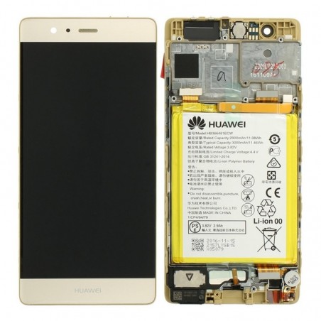 Foto di Huawei SERVICE PACK Display LCD ORIGINALE + Frame e Batteria P9 GOLD - Huawei