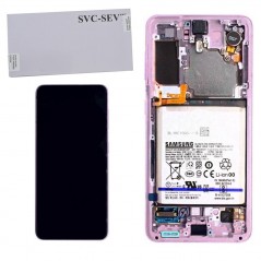 Product image Samsung Service Pack LCD Display With Battery Included for Galaxy G991 S21 5G |&nbsp;Viola