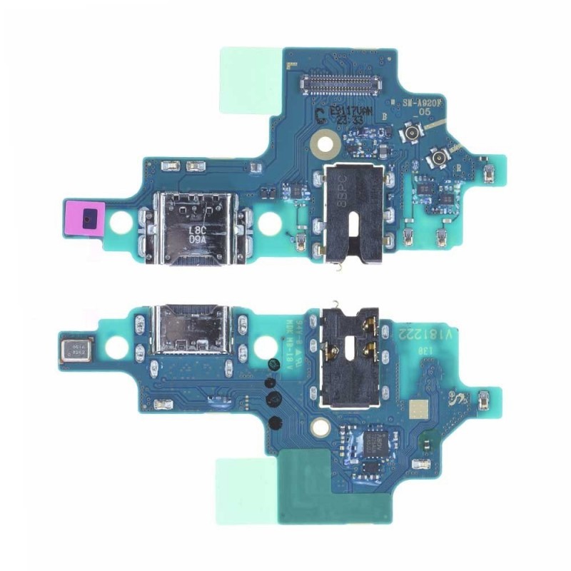 Samsung Original Micro USB Charging Connector with Microphone Flex Board for Galaxy A9 2018 SM-A920