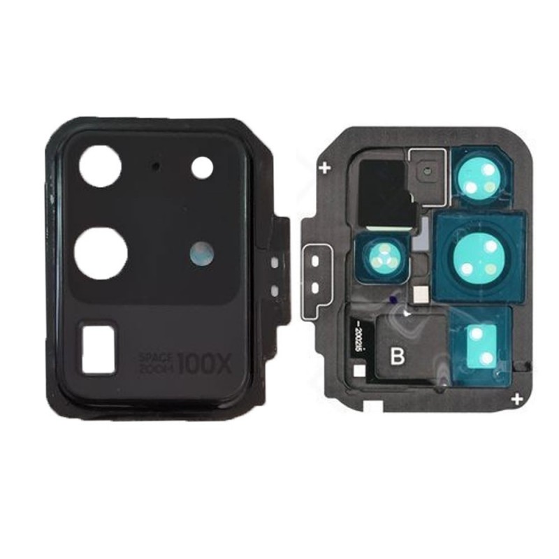 Samsung Rear Camera Lens Frame + Original Adhesive for Galaxy S20 Ultra SM-G988