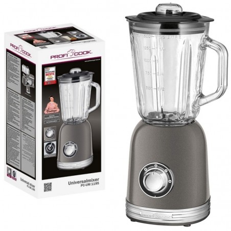 ProfiCook PC-UM1195 800W Vintage Universal Mixer for Blending, Whisking, Chopping, Shaking, Mixing
