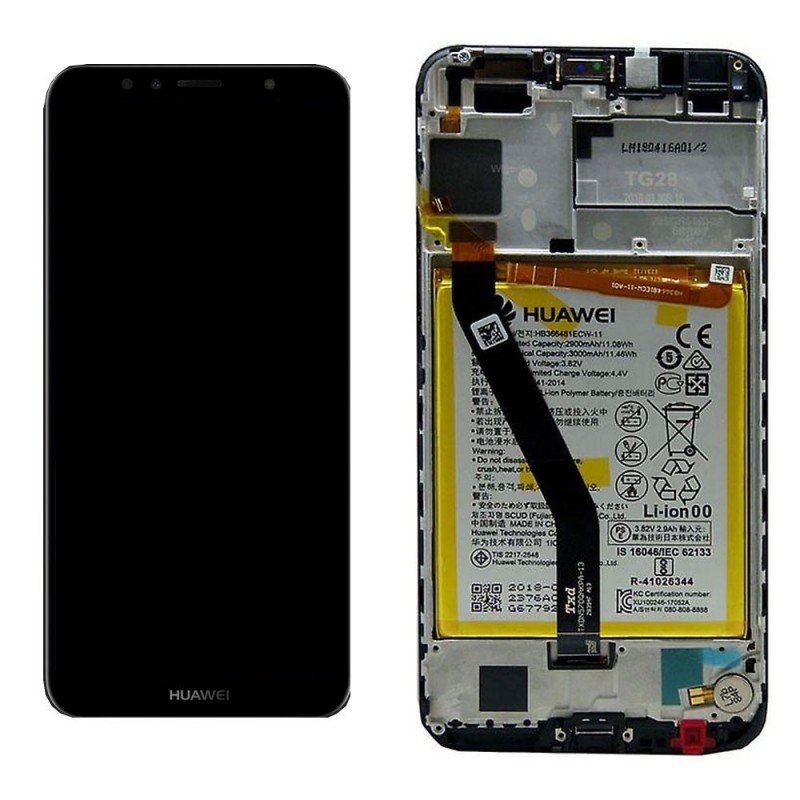 Huawei Service Pack LCD Completo di Batteria Per Huawei Y6 2018 ATU-L11 ATU-L21 | Nero 