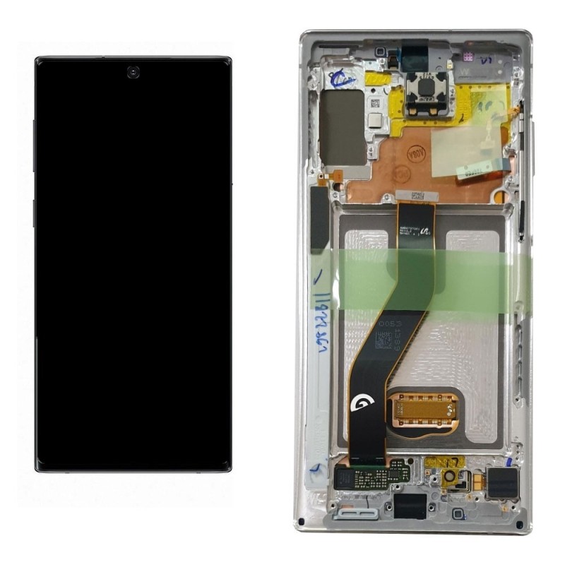 Samsung SERVICE PACK Display LCD ORIGINALE + Frame Per Galaxy N975 NOTE 10+ Plus | Aura White/Bianco