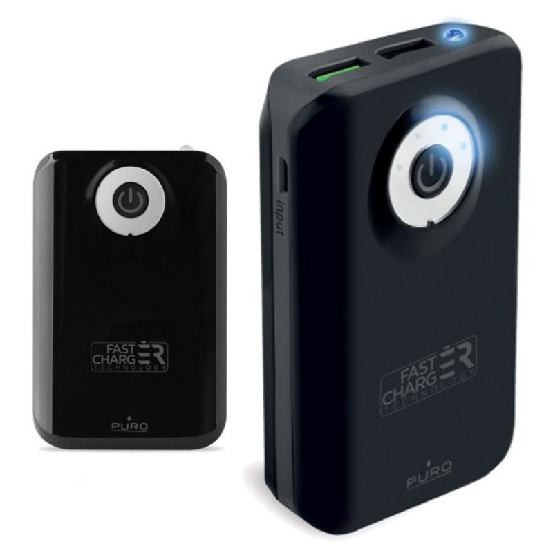 Puro Power Bank 9000mah FCBB90C1 con Torcia Nero