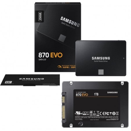 Discover Samsung SSD 870 EVO 250GB SATA 2.5" 6G memory details