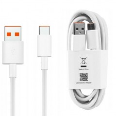 Scopri Xiaomi Cavo USB-A a USB-C MI TURBO CHARGE 6A | 1 Metro (96cm) L26250007B11F52030 Bianco | Bulk in dettaglio