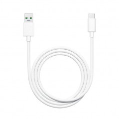 Foto di Oppo / Realme Cavo 8A SUPERVOOC CHARGE da USB-A a USB-C da 1 Metro Bianco D301 | Bulk - Oppo