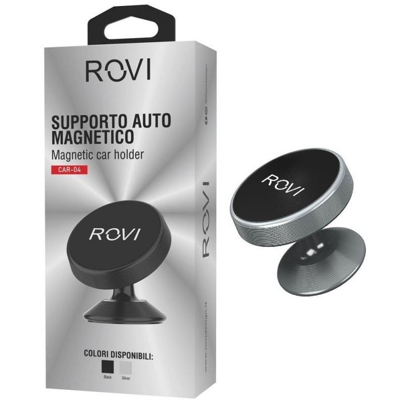 ROVI CAR04 Suction Car Mount | Black - Silver
