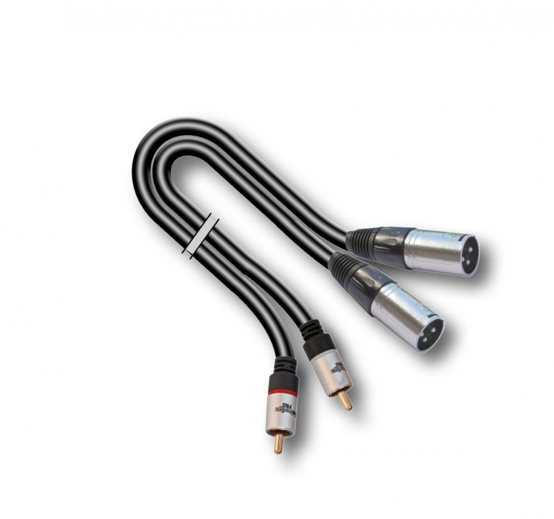 AUDIODESIGN PRO Cavo Adattatore X-PRO da 2 RCA M a 2 XLR3 M da 3 mt